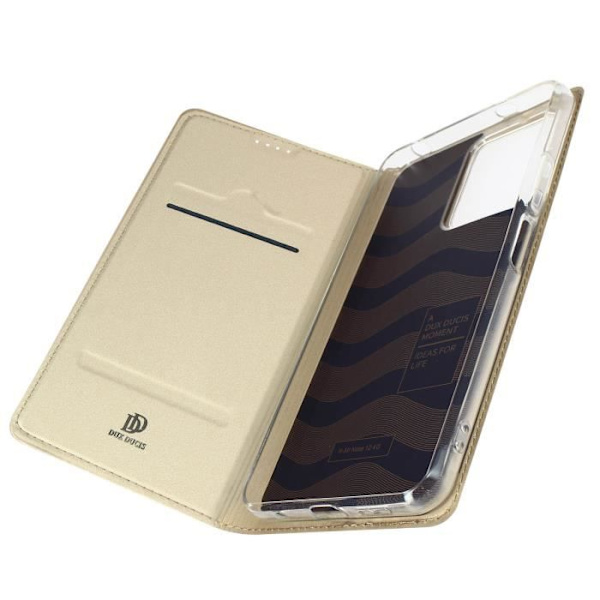 Etui til Xiaomi Redmi Note 12 4G og 5G - DUX DUCIS - Kortholder Video Support - Gul - Stiv - Mat Gul