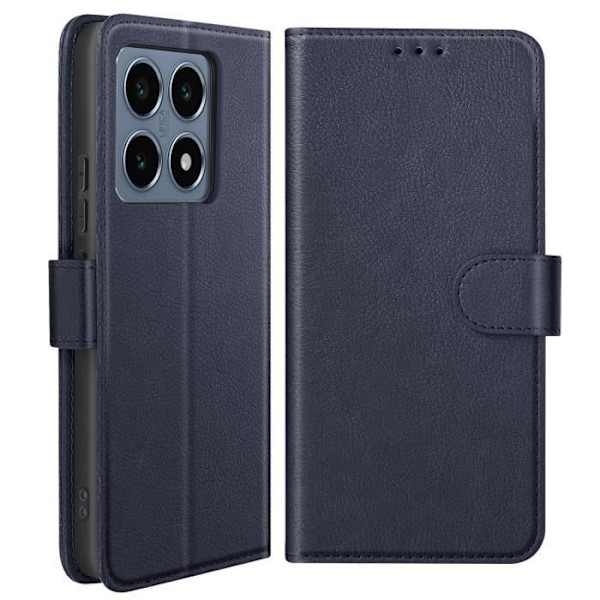 Etui til Xiaomi 14T - AVIZAR - Wallet Flip og Video Support - Midnight Blue Blå