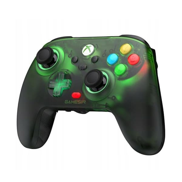 T7 Pro Retro Controller til Xbox PC Kablet USB-C RGB Hall Effect Sticks Gamesir Grøn / Sort Grön/svart