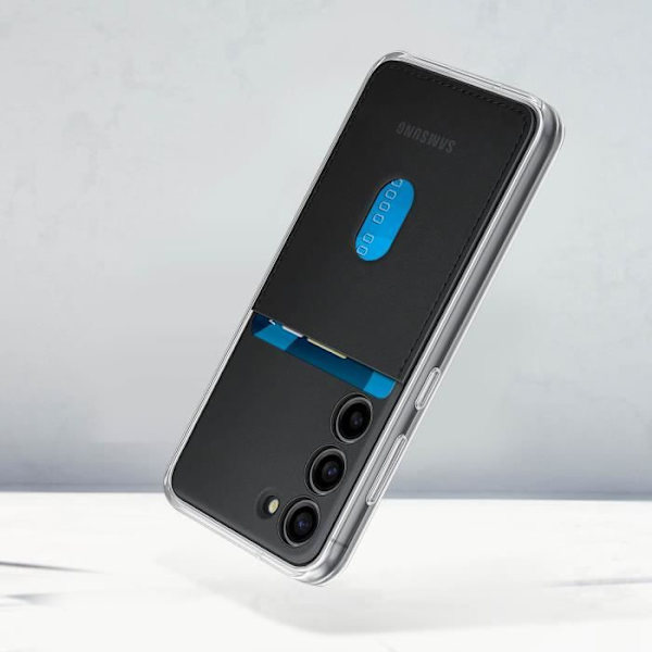 Etui til Galaxy S23 Udskiftelig bagside Kortholder Original Samsung sort