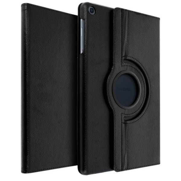 Etui - Samsung - Galaxy Tab A 10.1 2019 - Justerbar - 360° støtte - Eco-læder Sort Svart