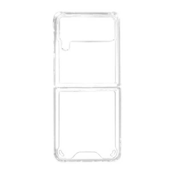 Galaxy Z Flip 4 Suojakuori - AVIZAR - Kovat takakulmat Puskuri Ohut Kevyt Läpinäkyvä Transparent