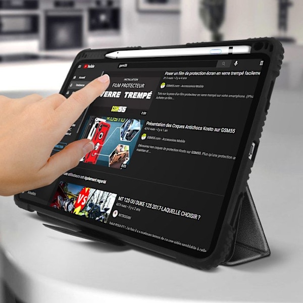 Etui understøttelse video tastatur Akashi sort Apple iPad Pro 11 2020 / 2018 / Air 2020