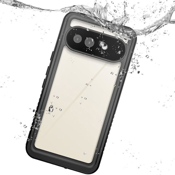 Coque Integreret til Google Pixel 9a Vandtæt IP68 Stødabsorberende Redpepper Sort Svart