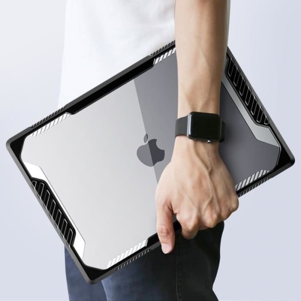 Bumper Case för MacBook Pro 16" 2023, 2022 och 2021 - SUPCASE - Unicorn Beetle - Stötsäker - Transparent Svart Transparent