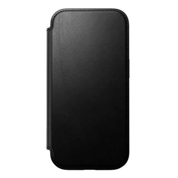 MagSafe Fodral för iPhone 16 Pro Folio Modern Anti-Scratch Läderkorthållare Nomad Black Svart