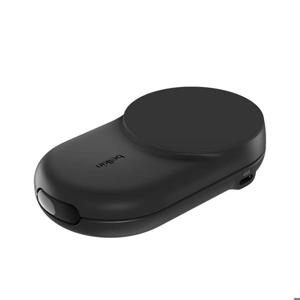 2-i-1 Opladerbase til iPhone / AirPods Kompatibel med MagSafe Qi2 25W Foldbar Belkin Sort