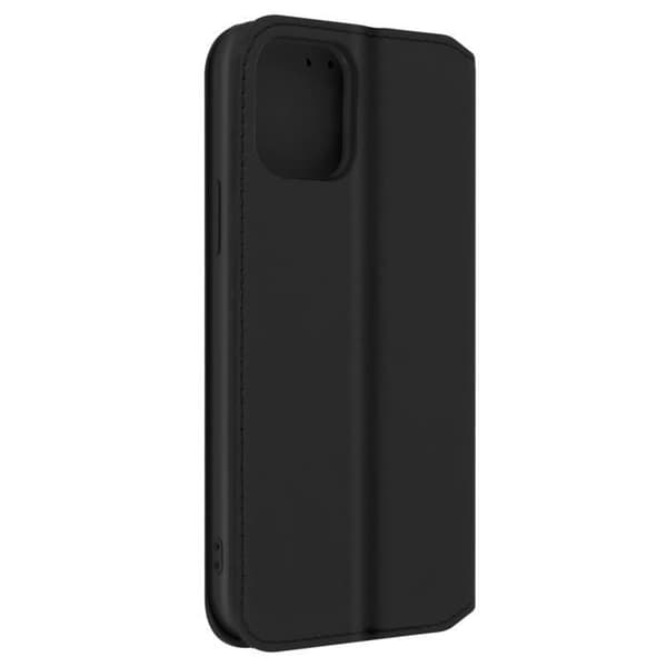 Housse Folio - AVIZAR - iPhone 12 Mini - Sort - Video Støtte - Rum til Kort Svart