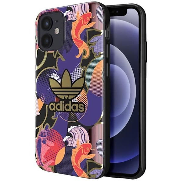 Fodral till iPhone 12 Mini - ADIDAS - Allover Print CNY Multicolor - Upphöjda kanter Flerfärgad