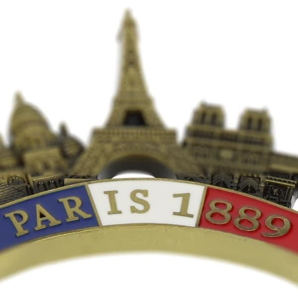 Magnet Paris 3D Monumenter Emblematisk Multifarvet kastanj
