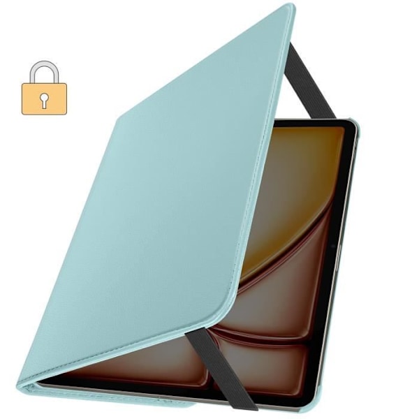 Flip Case til iPad Air 13 2024 Folio Rotating 360 Stand Stand Turkis Blå