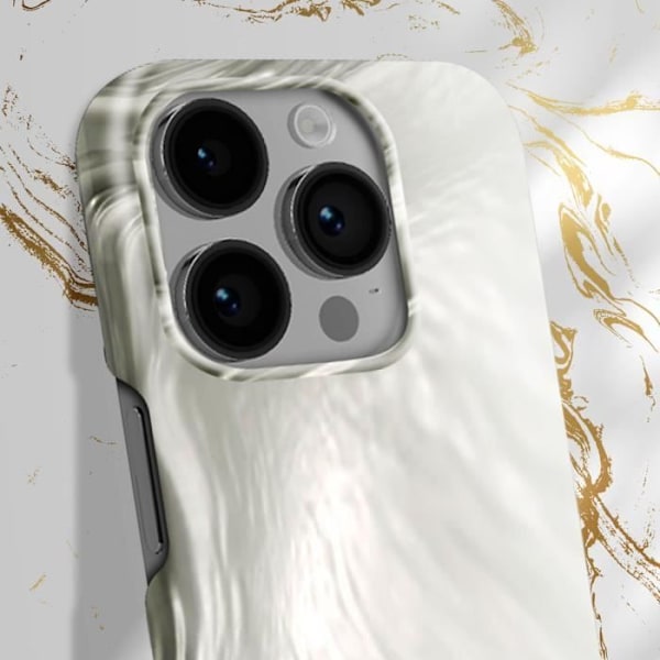 Skal till iPhone 14 Pro Max Luxury Ultra Thin Luminous Pearl iDeal of Sweden Silver