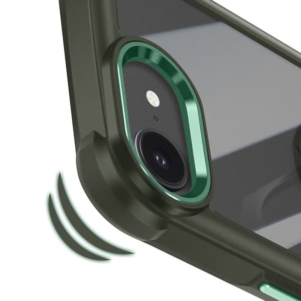 Cover til iPhone 17 med Forstærkede Hjørner og Magnetring Grøn Grön