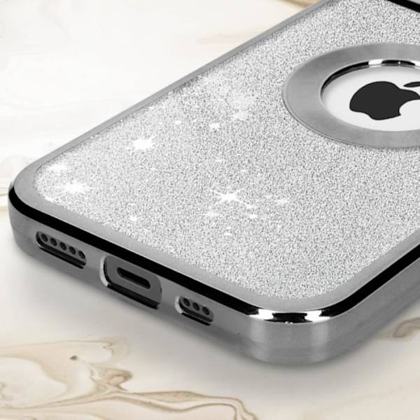 Silver Glitter iPhone 12 Pro Max skal
