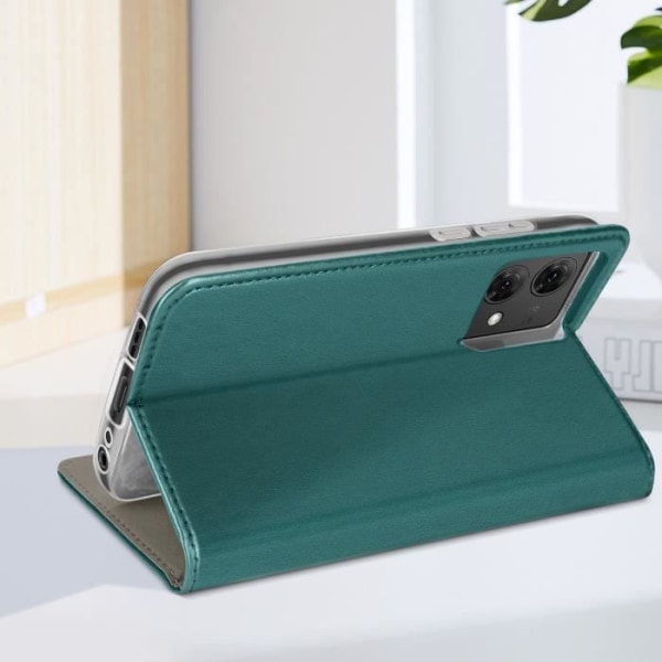 AVIZAR Fodral till Motorola G84 - Stativfunktion - Grön Grön