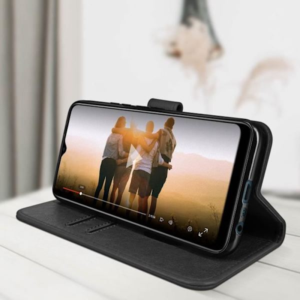 Housse - Realme - C21 - Plånbok - Videostöd - Svart Svart