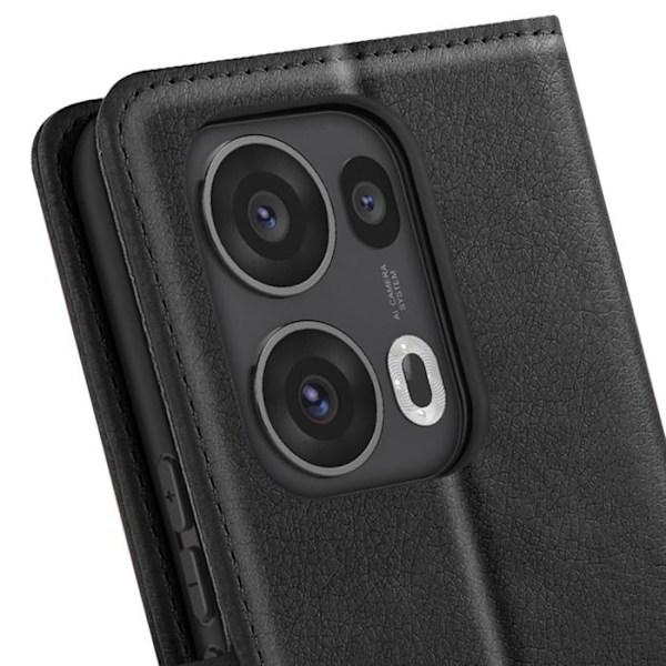 Oppo Reno 13 Pro Lompakko-Kotelo ja Video-Tuki Musta Svart