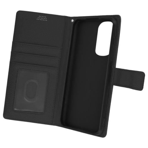 Motorola Edge 30 Pro Case Flip Wallet Video Support Musta