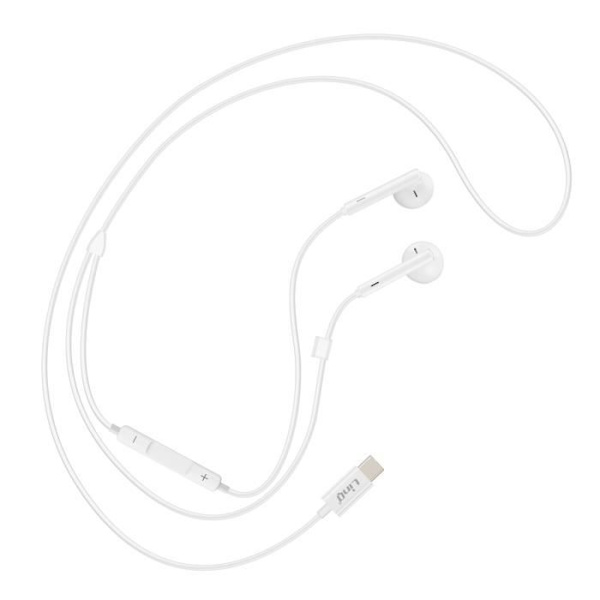 USB-C headset - LinQ - In-ear - 1.2m - Microphone - Integrated controls Vit