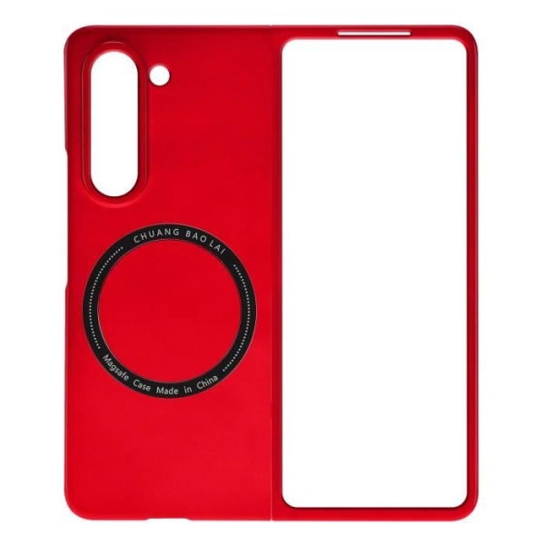 MagSafe Fodral för Samsung Galaxy Z Fold 5 Rigid Slim Design Röd