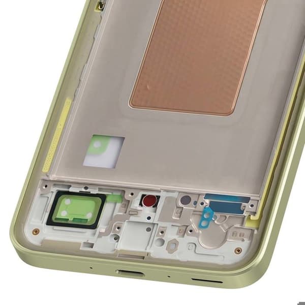 Erstatningscentralchassis til Galaxy A35 Grøn Grön
