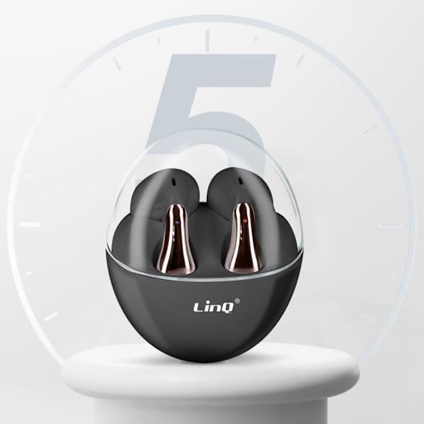 Bluetooth-kuulokkeet - LINQ - Water Drop Design - In-ear - 5H Akunkesto - Musta Svart
