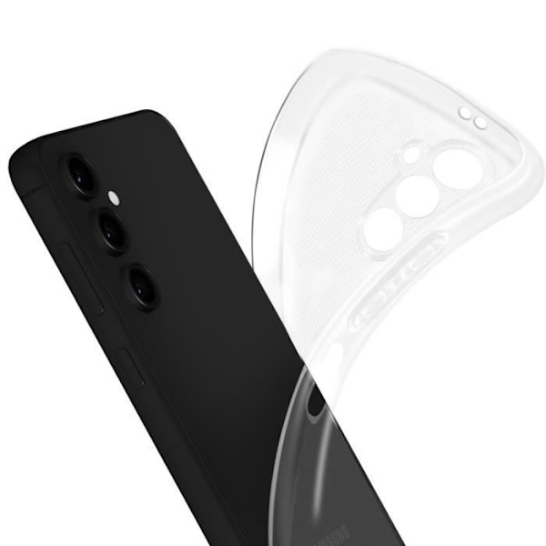 Fodral till Samsung Galaxy S24 FE - AVIZAR - Mjuk silikon - Genomskinlig - Smal design Transparent