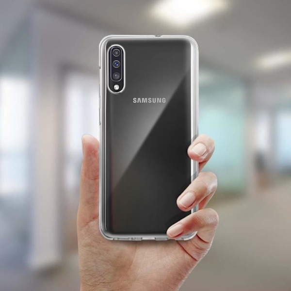 Skyddsfodral - AVIZAR - Samsung Galaxy A50 - 360° skydd - Ultratunt - Transparent Transparent