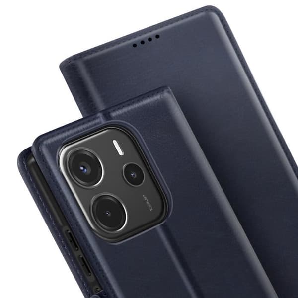 Smartphoneetui - Xiaomi - Redmi Note 14 4G - Videoområde - Indbyggede rum - Elegant beskyttelse Blå