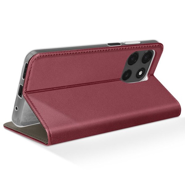 Etui til Motorola Moto G15 / G15 Power Magnetisk Porte Følger Bordeaux Röd