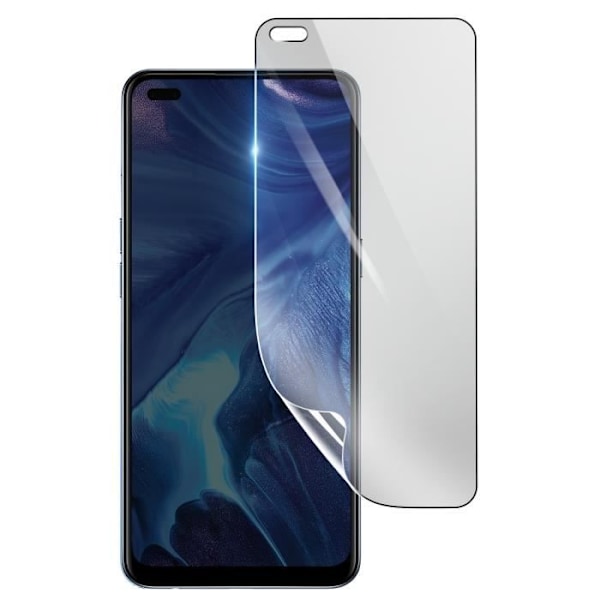 Näytönsuoja - 3MK - Oppo Reno 4 - Iskunkestävä Hydrogeeli - Läpinäkyvä - Naarmuuntumaton Transparent