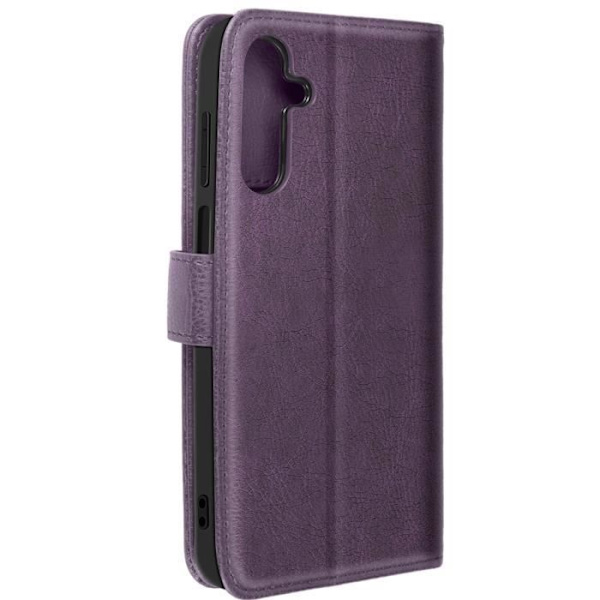 Suojakuori Samsung Galaxy A15:lle - AVIZAR - Chesterfield - Lompakko ja videoteline - violetti Lila