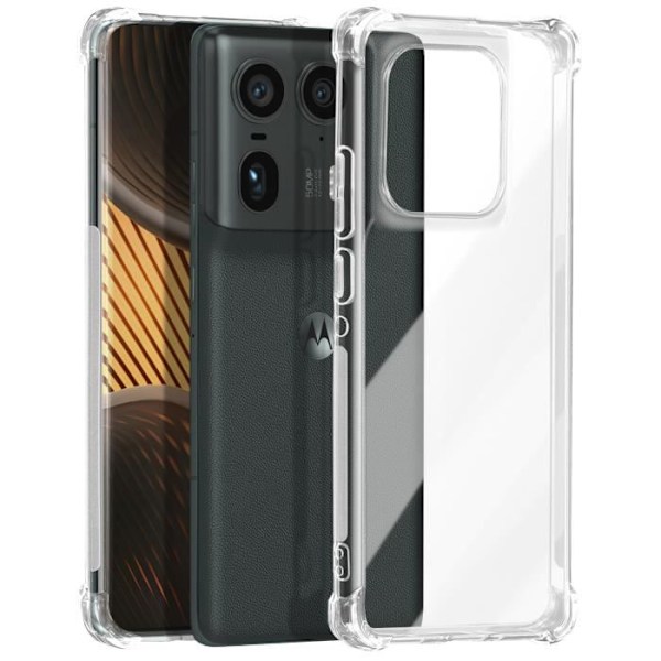 Antishock joustava suojakuori Motorola Edge 50 Ultra vahvistetuilla kulmilla, kirkas Transparent