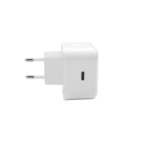 Setty White USB-C nätladdare - Strömförsörjning 20W - Nedåtgående utgång Vit