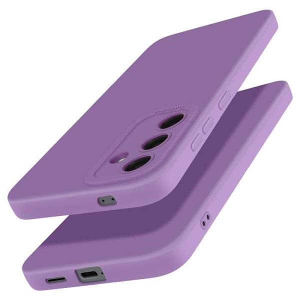 Skyddsfodral för Samsung Galaxy S25 Plus Silikon Mjuk Kamera Blockerad Lila Lila