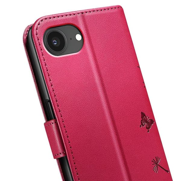 iPhone 17:n Premium Design Kukka Perhoslompakko Zanaé Punainen Röd