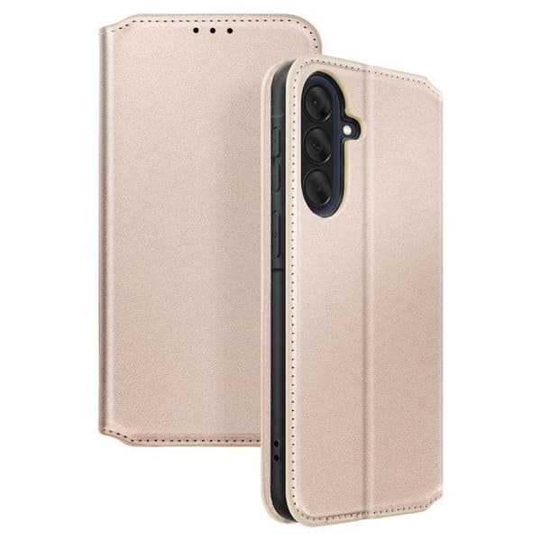Magnetiskt Flipfodral för Galaxy A57 Ställfunktion Klassisk Edition Guld Gul