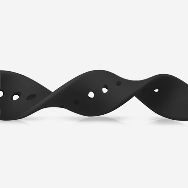 Xiaomi Mi Band 6 and 5 Sport Rannekoru - AVIZAR - Musta - Premium Pehmeä Silikoni - Kevyt Svart