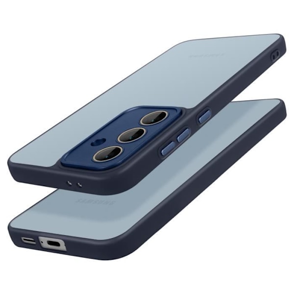 Coque - AVIZAR - Samsung Galaxy S24 FE - Semi-rigid - Slitstark - Trendig design Blå
