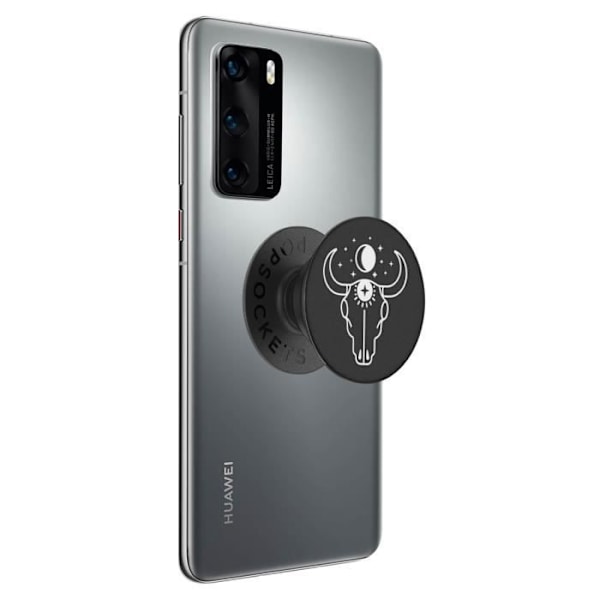 PopGrip Smartphone - POPSOCKETS - Mystisk skalledesign - Håller och stöder video Svart