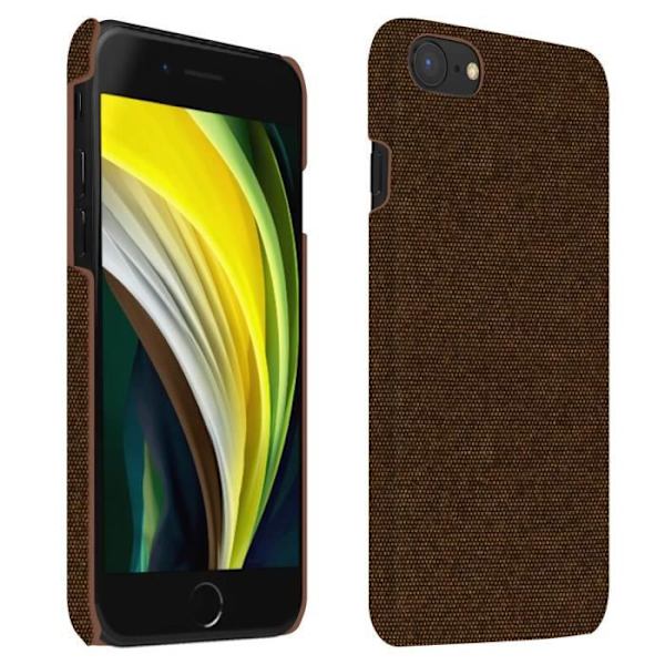 Coque - Apple - iPhone SE 2020 / 8 / 7 - Hård - Tygfinish - Spårfri Tvättbar kastanj