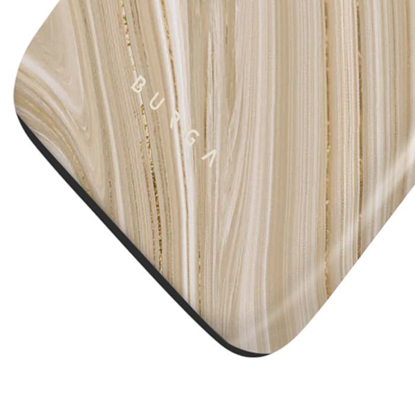 Elegant iPhone 14 Pro Max-fodral Full Glam Burga Guld Gul