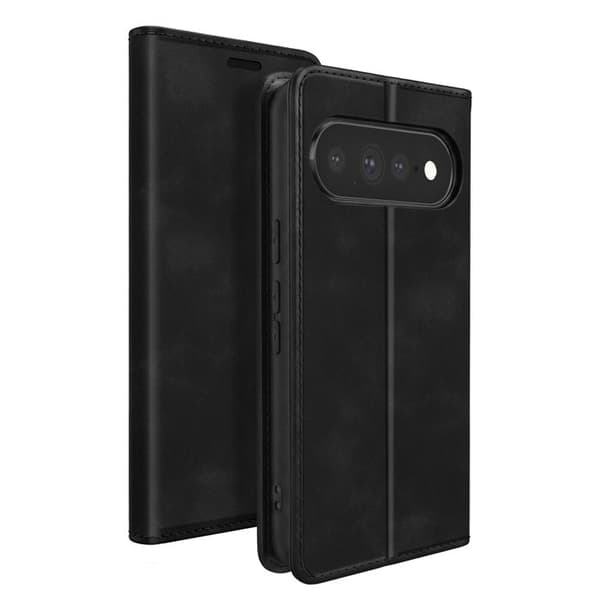 Pungetui til Google Pixel 11 / 11 Pro Suede Effekt med Sort Støtte Svart