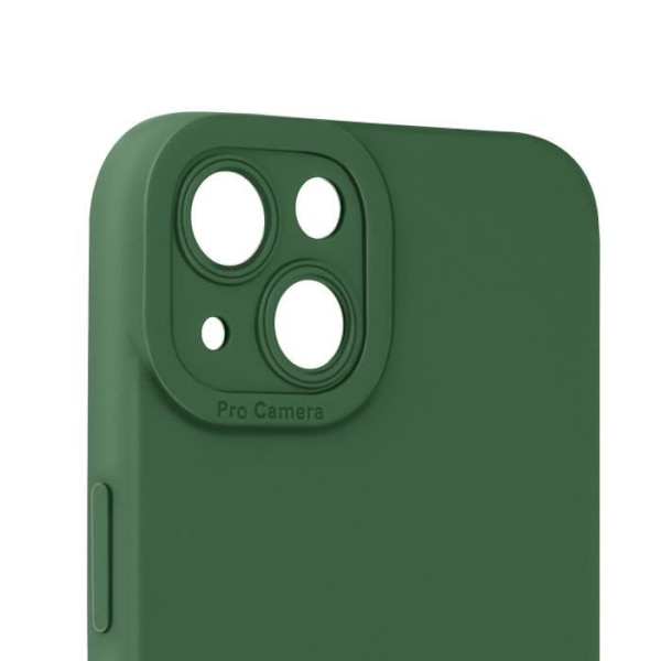 Skal till iPhone 13 - AVIZAR - Matt silikon - Förstärkt kameraskydd - Grön Grön