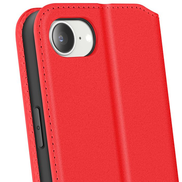 iPhone 16e Kansi Korttipidike ja Videotuki Punainen Röd