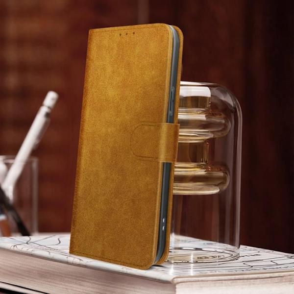 iPhone 14 cover - AVIZAR - Chesterfield - Video Support Funktion - Brun kastanj