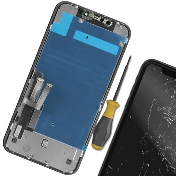 Fuldskærm - iPhone 11 - LCD In-Cell - Sort - 5,5 tommer - Nem udskiftning Svart