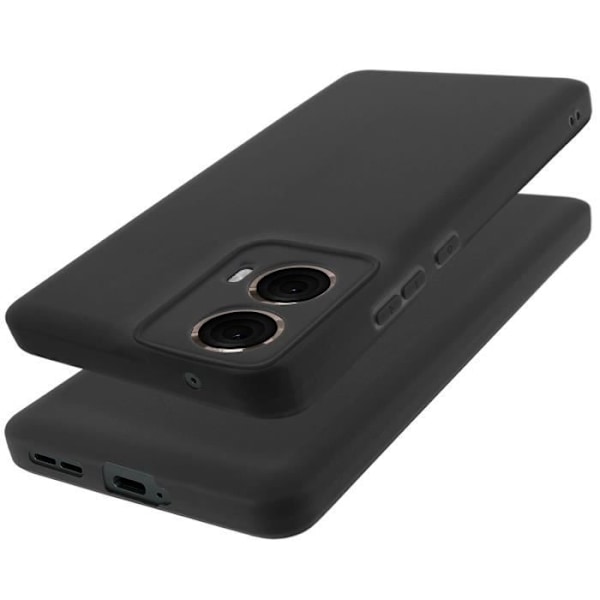 Fodral till Motorola Moto G85 Silikon Soft Matte Black Svart