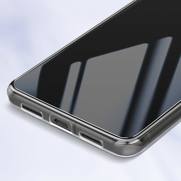 Kotelo Google Pixel 8:lle - AVIZAR - Silikonigeeli ja karkaistu lasi - Läpinäkyvä Transparent