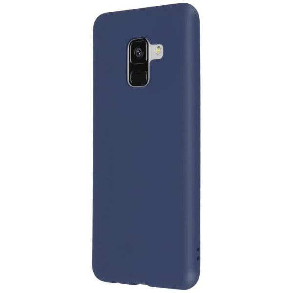 Forcell Galaxy A8 etui Soft Touch Silikone Gel fleksibelt etui - Midnatsblå Midnatsblå